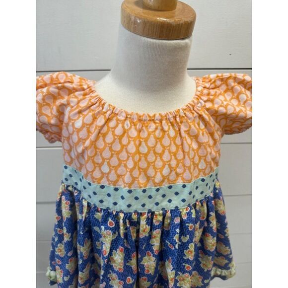 Matilda Jane Platinum Girls Cotton Tunic Top 4/10 Sz 4 Pears - Picture 2 of 9